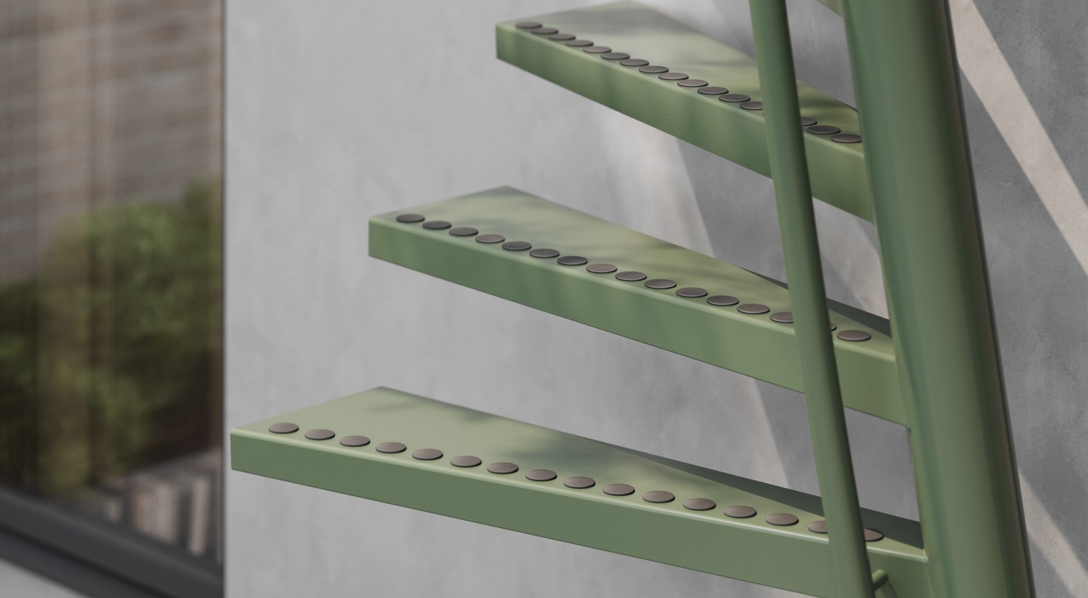 Space Saving Stairs - Steel design - 1m2™ by EeStairs