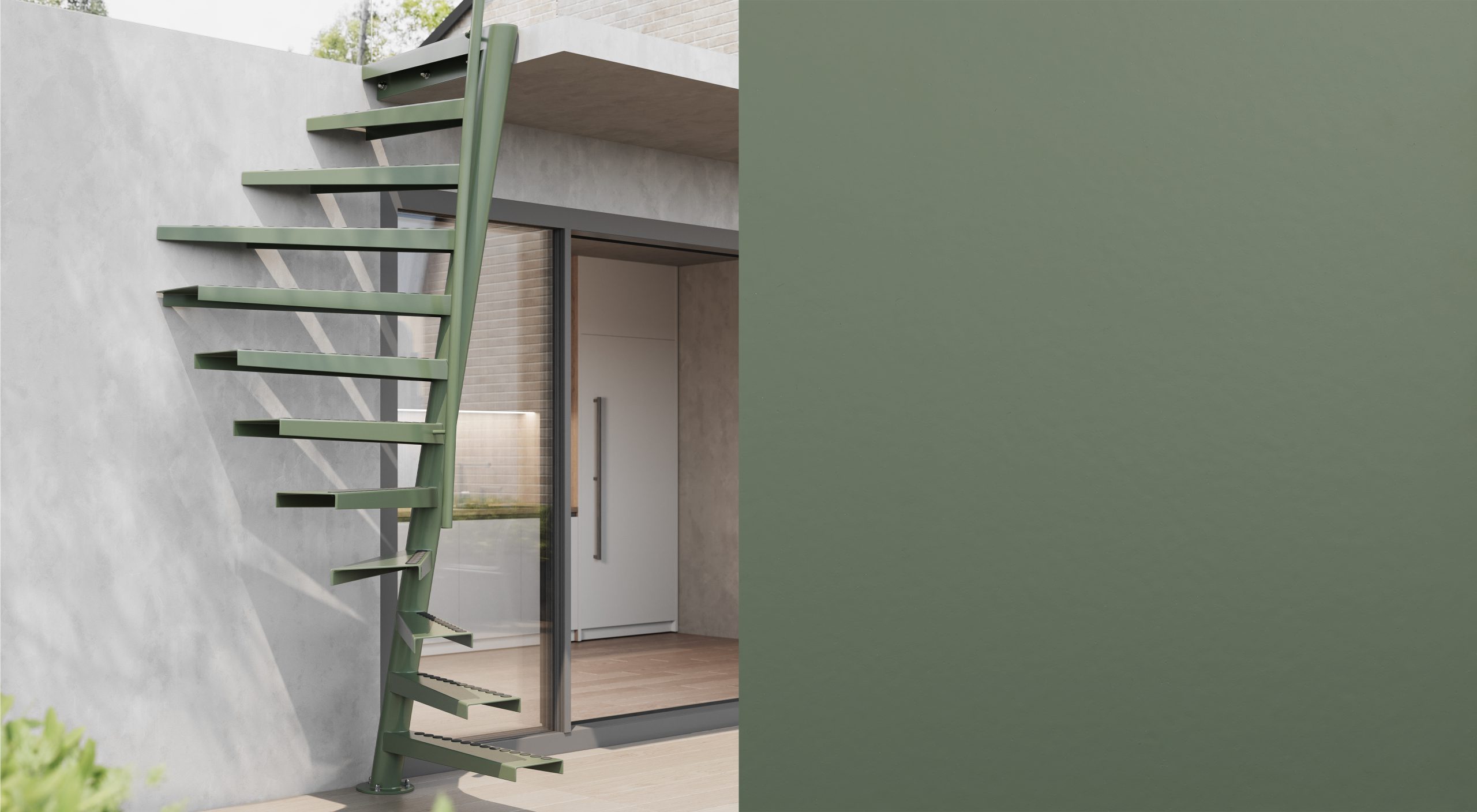Space Saving Stairs - Steel design - 1m2™ by EeStairs